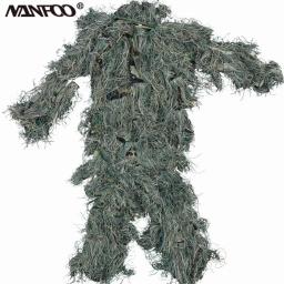 CS Games Camuflagem Caça Ghillie Terno, Terno de Combate Tático com Capuz, Rifle da Selva, Jaqueta Wrap Camo, Calças, Criança, Novo - Image 1