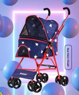Carrinho de cachorro para animais de estimação ir para fora transporte luz viagem compras kitty poodle pequenos produtos para animais de estimação dobrável acessórios para cães - Image 1