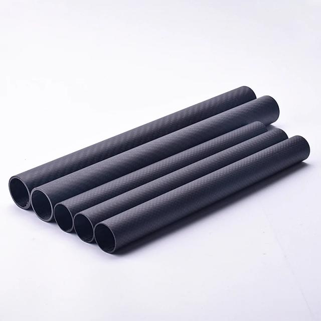 Tubo de Fibra de Carbono Brilhante e Liso para Acessórios de Drone - Várias Diâmetros e Comprimento de 250mm - Corte CNC Direto da Fábrica, 1 Unidade