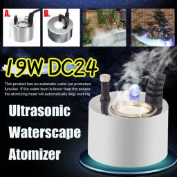 Umidificador de ar ultra-sônico LED, Névoa Maker, Fogger, Fonte De Água, Lagoa, Cabeça Atomizador, Nebulizador, Decoração Home, 24V - Image 1