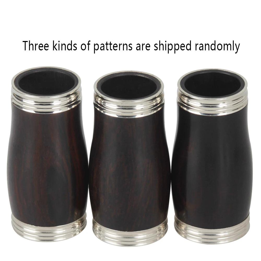 Ebony Clarinete Tuning Tube, Duas seções, Barril Treble Pitch Pipe com Silver Rim, Acessórios para instrumentos de sopro - Image 1