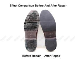 Solas de borracha para reparo de sapatos para homens, sola de couro, antiderrapante, aderência do solo, meias solas, substituição DIY, almofadas do salto antepé - Image 6