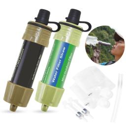Sobrevivência ao ar livre filtro de água canudos equipamentos de camping purificador de água sistema de filtragem de água acessórios para caminhadas de emergência - Image 6
