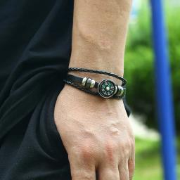 PU Woven Wristband Gear, Bússola de pulso tático, Outdoor Camping Tool, Survival Adventure, Caminhadas, Equipamento de turismo, Pesca, Caça - Image 6