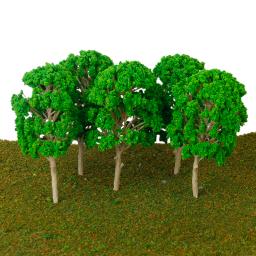 Plantas Florestais para Trem e Cenário Ferroviário, Árvore Modelo, Plantas Fazendo Acessórios, Escala HO, Trem, Ferrovia, Diorama ou Layout, Pacote de 5, 15cm - Image 1