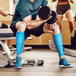 Aquecedores de perna de compressão masculino, suporte elástico, corrida, futebol, esporte, basquete, voleibol, ciclismo, aquecedores de perna, 1pc - Image 5