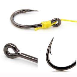 Mustad 10827NP-BN 3X Forte # 1-12/0 jigging isca livebait ganchos mar atum farpado gabarito gancho para água salgada grande jogo pesca corrico - Image 3