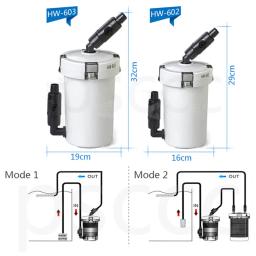 Recipiente externo ultra-silencioso para aquário, caixa com filtro, 6w, sistema de super filtragem para tanque de peixes - Image 2