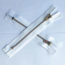 Metal Zipper Ziper para Jeans, costura, bolsa, DIY, preto e branco, 10PCs, 3 #, 8 cm, 10 cm, 11 cm, 12 cm, 13 cm, 14 cm, 15 cm, 18 cm - Image 2
