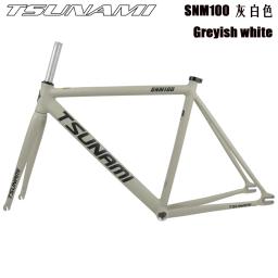 Tsunami snm100 quadro de bicicleta kit de suporte de engrenagem fixa 49cm 52cm 55cm 58cm quadro de pista de alumínio opções multicoloridas - Image 3
