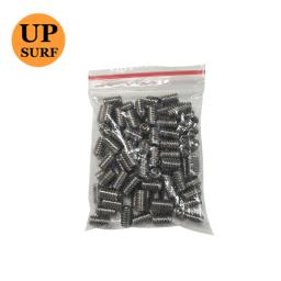 100 pçs 9mm prata aço inoxidável prancha fin parafusos para esportes aquáticos surf todas as tabplugues dobro surf ao ar livre acessórios - Image 1