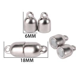 Fechos magnéticos fortes de aço inoxidável, fechos para pulseira de couro, conectores para fazer jóias para iniciantes colar - Image 3