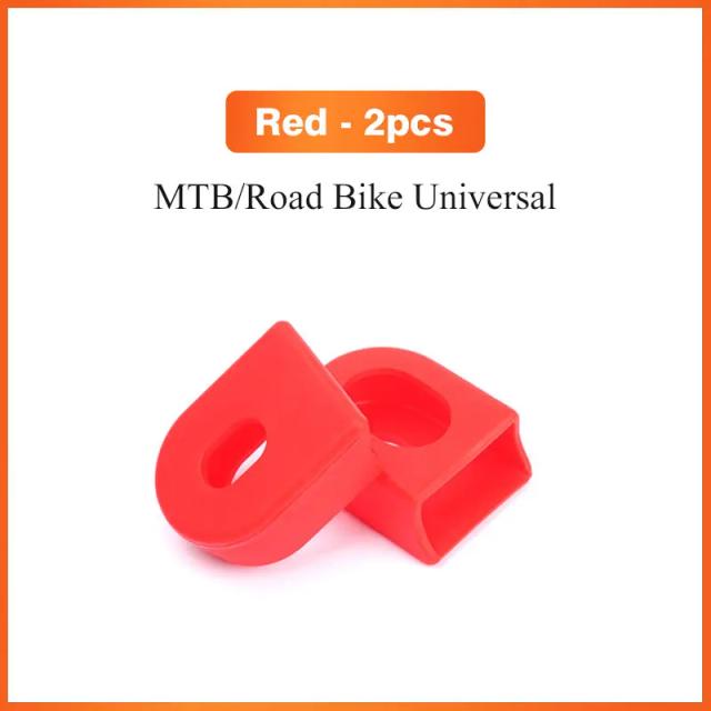 Capa Protetora Universal para Manivela de Bicicleta - 2 Peças de Silicone para MTB e Ciclismo