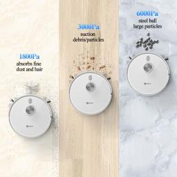 NEATSVOR-Sistema Automático de Coleta de Poeira para Smart Home, Navegação S600 Robot Laser, 6000PA Saco De Pó - Image 5