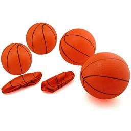 Mini basquete com bomba para crianças, pequeno, inflável, conveniente, divertido, esportes internos, jogos para pais e filhos, 6 peças - Image 4