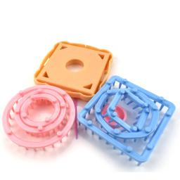 6 pçs ferramentas de tricô tear flor padrão fabricante fio lã agulha tricô tear máquina costura ferramentas crochê gancho conjunto - Image 2