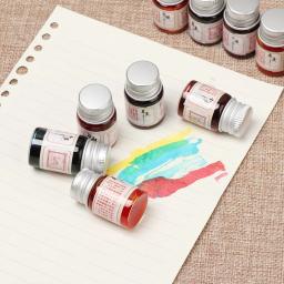 Caneta-tinteiro caligrafia escrita com pó glitter, caneta dip, tinta colorida, fonte de escrita, 1PC, 5ml, 24 cores - Image 2