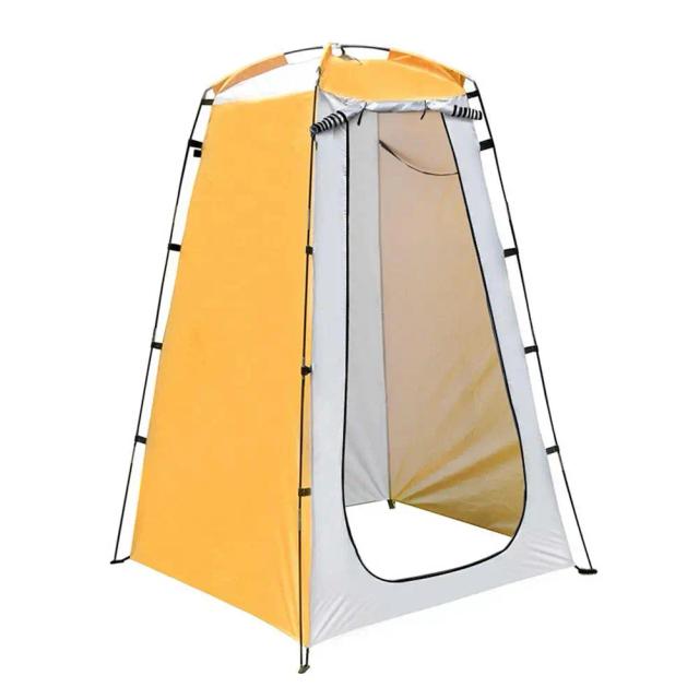 Barraca Portátil para Chuveiro ao Ar Livre com Privacidade e Proteção UV para Acampamento e Praia