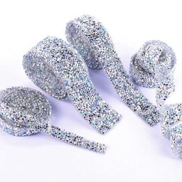Fita de cristal ab para decoração, decoração de vestuário com glitter strass faça você mesmo - Image 1