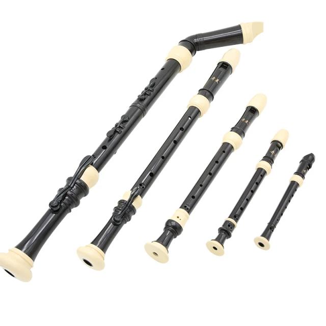 Conjunto Profissional de Dizi Recorder - Flautas Soprano, Alto, Tenor, Baixo e Barroca com 8 Buracos e Design Chinês
