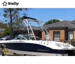 Indy Max frente para barco alumínio Wakeboard Tower, branco revestido - Image 3