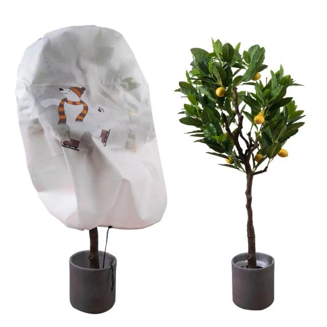 Cobertura de Proteção Anti-Congelamento com Cordão para Ferramentas de Jardinagem e Protetor de Inverno em Tecido de Jaqueta