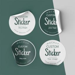 Adesivos personalizados e logotipos de impressão, marca personalizada etiqueta, aniversário, etiqueta do casamento, etiqueta do Natal, projete seu próprio - Image 1
