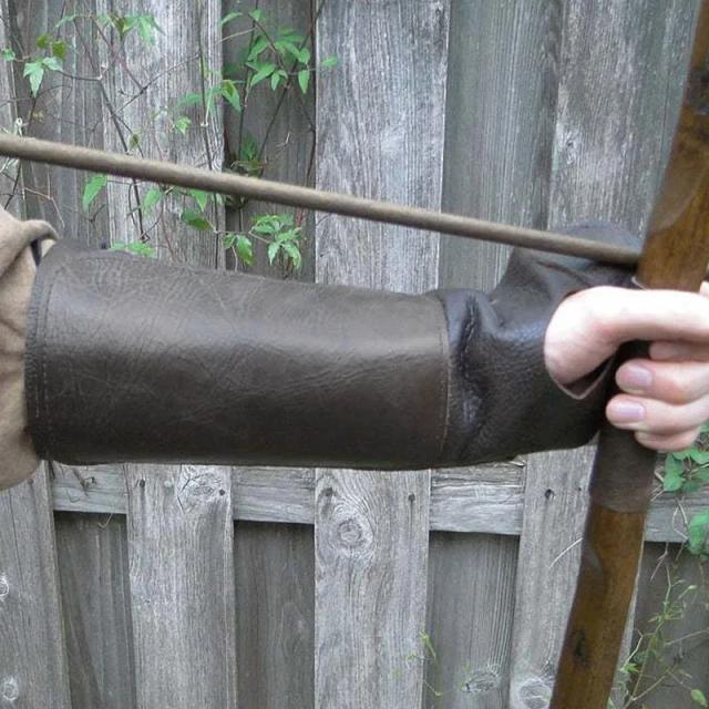 Braçadeira de Couro Renascença Medieval para Arqueiros, Armadura Steampunk e Acessórios de Caça Viking