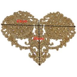 Cristais de strass para enfeite, roupa com desenho de strass dourado em forma de abacaxi - Image 3
