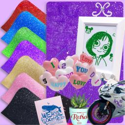Folhas De Vinil Autoadesivo Permanente De Glitter, Fita De Transferência Para Decoração De Festa, Adesivo, Decalque Do Carro, 30x15cm - Image 3