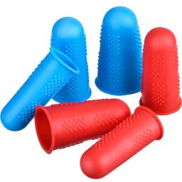 Multifuncional dedal de silicone para bordado bordado, Finger Protector, Sleeve Cover Caps, Ferramentas de costura, 3 pcs, 5pcs - Image 6