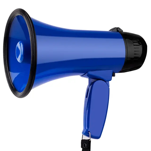 Megafone Portátil 25W com Gravação e Alto Volume para Guias Turísticos
