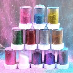 Brilhante Prego Glitter Pó, Flocos de Pigmento Poeira, 3D Decorações Artes e Artesanato, Lip Gloss, Ferramenta DIY, Nail Art, Sparkles, Pigmento - Image 2