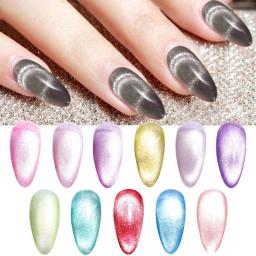 8ml cat eyes gel magnético polonês embeber fora 9d 12 cores prata brilhante uv verniz da arte do prego do brilho do esmalte do gel da laca - Image 5