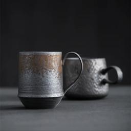Kucuba hommi novas facas artesanais estilo japonês, copo de café vintage, caneca de cerâmica chá à noite, conjunto retrô xícara de café - Image 1
