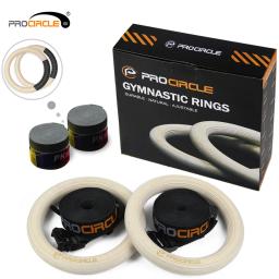 Anéis de ginástica para adultos e criançasAnéis de ginástica com fivelas longas ajustáveis, alças de treino, Home Gym 28mm - Image 1