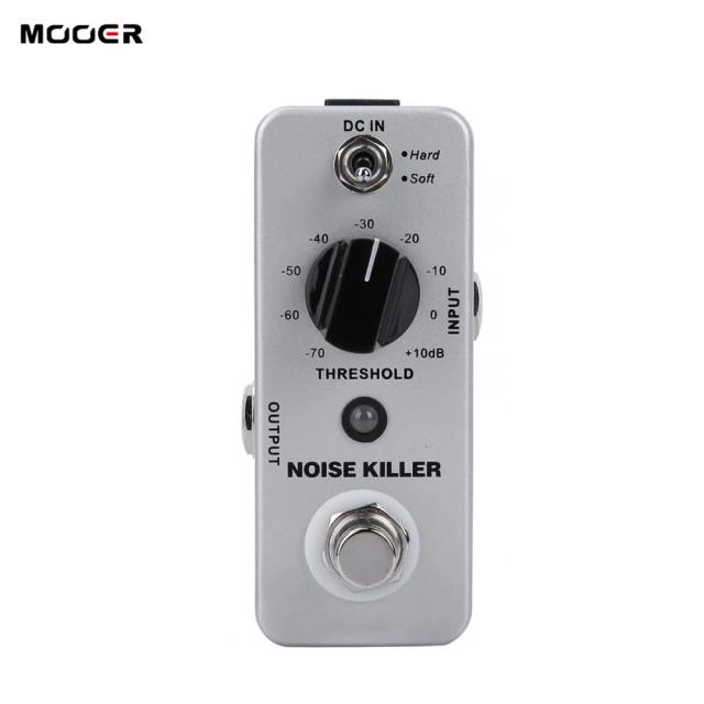 Mini Pedal de Efeito Mooer para Guitarra com Redução de Ruído, 2 Modos de Trabalho e Desvio Verdadeiro em Acessórios de Metal