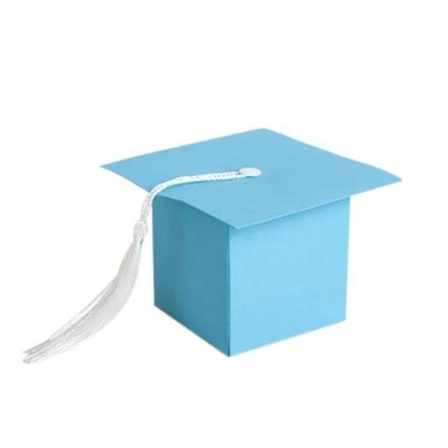 Chapéu de Solteiro Criativo com Caixa de Embalagem para Festa de Formatura e Presentes de Chocolate e Doces
