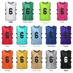 Camiseta esportiva secagem rápida, 6 peças/12 peças, para adultos e crianças, basquete, futebol, treinamento de equipe - Image 6