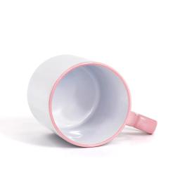 Sublimação Em Branco Caneca De Cerâmica, Coração De Cor, Copos De Alça Redonda, Presente Criativo, DIY, Personalizar A Imagem Do Logotipo - Image 5