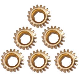 Peças e acessórios para guitarra dourada 6 peças, sintonizador, ponteiras de chave, máquina de engrenagens com buracos sextavados, 1:18 1:14 - Image 4