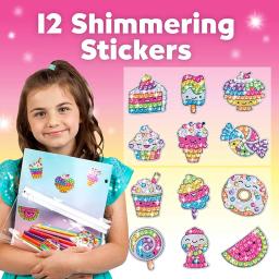 Big Gem Diamond Painting Sticker Kit para Meninos e Meninas, Artesanato de Arte, Mosaico Mágico, Dot Sticky Brinquedos, Unicórnio, Vida Marítima, 12 Criar, Presentes - Image 6