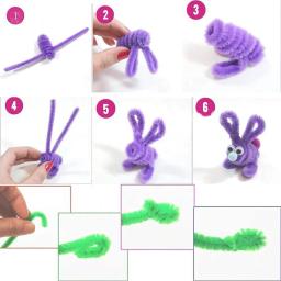 Hastes limpadoras de cachimbos de pelúcia, hastes de 30cm, palitos com fio, brinquedos de crianças, festa de casamento, decoração, artesanato diy, 99 peças - Image 2
