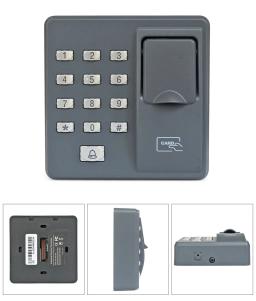 DIYSECUR Biométrico de impressão digital Máquina Digital de Controle de Acesso RFID Leitor de Código de Senha Do Teclado Sistema para Fechadura Da Porta Elétrica - Image 2
