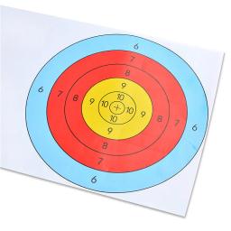 Papel de tiro com arco e flecha, acessórios de treinamento de tiro com arco e flecha com ponto triplo de 16*58cm, 10/peças - Image 4
