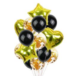 Balão multi-confete com 14 unidades, para festa de feliz aniversário de hélio, rosé gold para menino e menina, chás de bebê, artigos para festas - Image 4