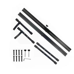 X-style suporte de teclado para piano, ajustável, portátil, música resistente, com alça de ancoragem, preto - Image 3