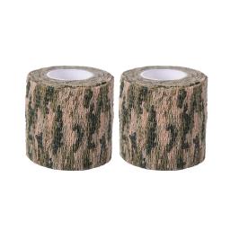 Auto-adesivo militar médica bandagem rolo, envoltório de camuflagem, arma decoração, fita elástica, 4,5 m, 2 pcs - Image 6