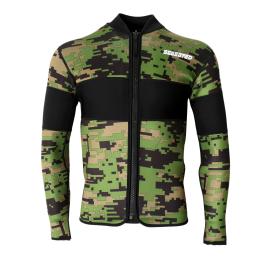 Neoprene Scuba Diving Wetsuit, Jaqueta Térmica Quente, Top, Snorkeling, Surf, Natação, Kayak, Jetski, Inverno, S-XXL, 2.5mm - Image 1