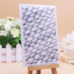 Equalizador de selos de vime, textura, fundo, álbum de cartão, artesanato, borracha, silicone transparente - Image 4